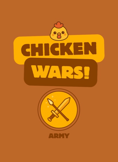 Chicken Wars — Army card back