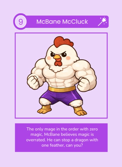 Chicken Wars — McBane McCluck card